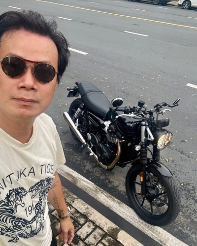 [T9/2025] Triumph Speed Twin 900 2024 Stealth Edition màu xanh lá
