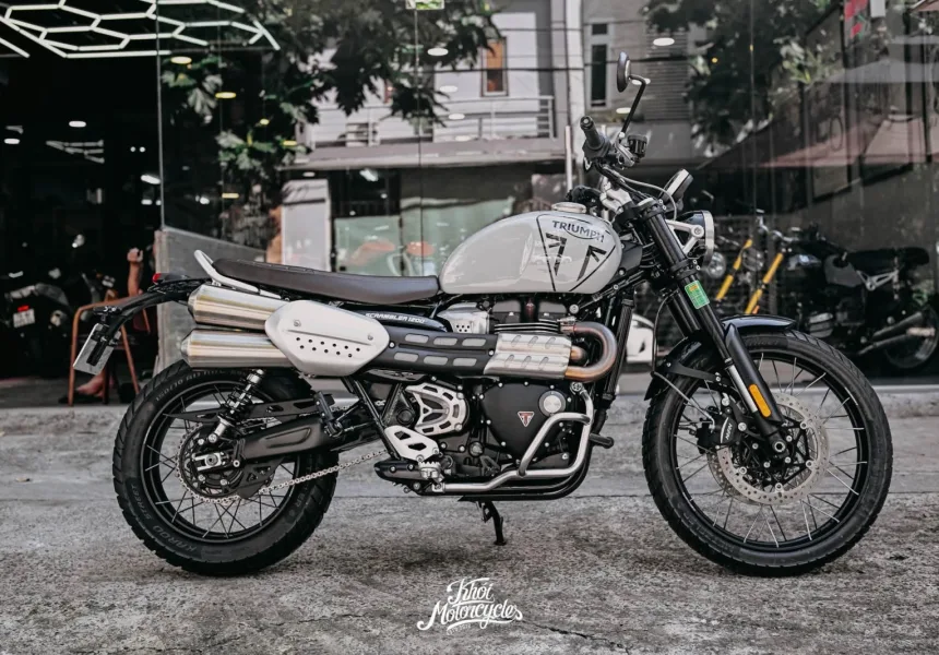Triumph Scrambler 1200X 2024 màu Ash Grey odo 2k km