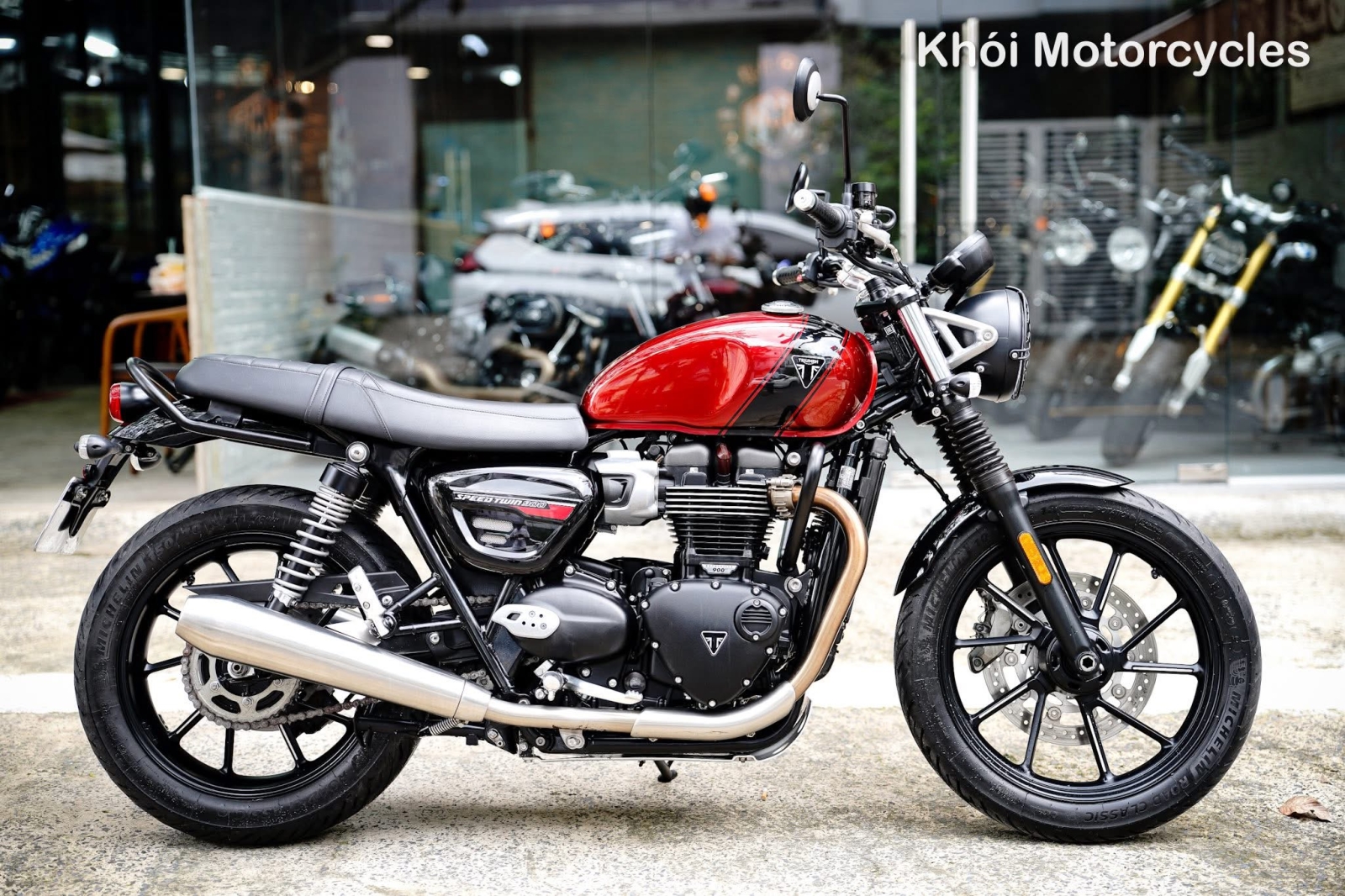Triumph Speed Twin 900cc 2024 Carnival Red/Phantom Black Odo 10k km