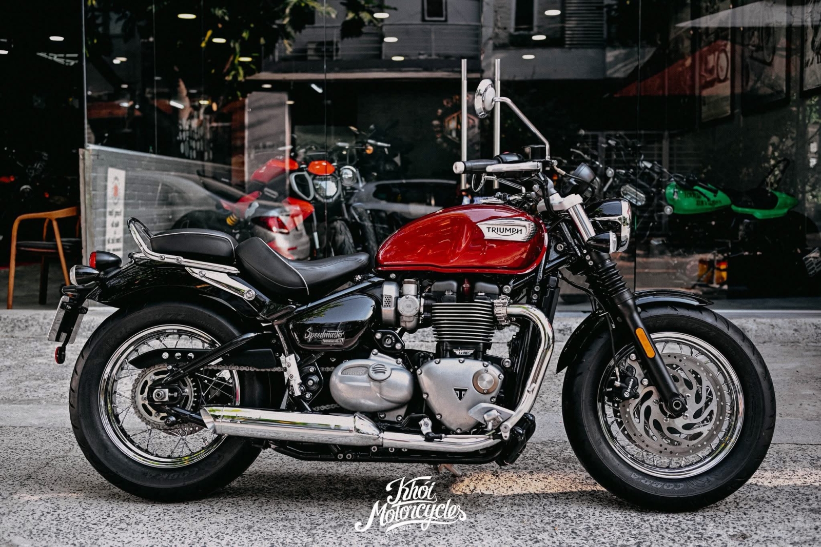 Triumph Speedmaster 1200 2023 màu Cordavan Red Odo 5k km